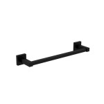 Porta Toalha Quadratta  Barra 30cm Black Matte  - Deca