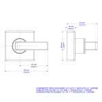 Acabamento Para Registro Docolbase 3/4 Docol Stillo Ouro Polido - Docol