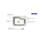 Cuba Morgana Embutir Inox 55x42 48fx Undermount 93815/192 - Tramontina