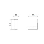 Cabide Cromado Docol Flat Cromado - Docol