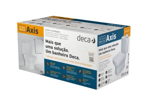 Kit Completo De Bacia Com Caixa Acoplada Axis Branco - Deca