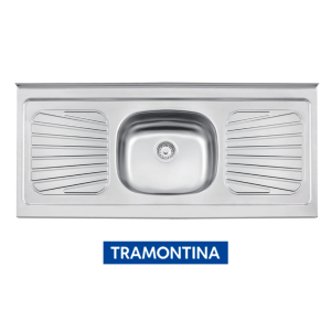 Pia De Apoio New Raggi 40 Em Aço Inox 120x52 Cm - Tramontina