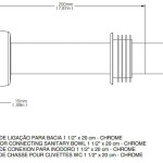 Tubo De Ligação Bacia 20 Cm - Docol