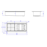 Calha Organizadora De Cozinha 45cm Inox - Deca