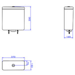 Caixa Acoplada Cd 21f 94 Dual Flux Ebano Fosco - Deca