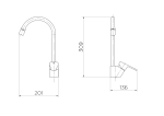 Misturador Monocomando Para Cozinha De Mesa Gali Cromado - Docol