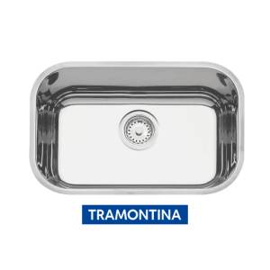 Cuba De Embutir  Lavínia 47 Bl Em Aço Inox Polido 47x30 Cm - Tramontina