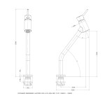 Monocomando Para Banheiro Mesa  Bica Alta Lóggica Coldstart Cromado  - Docol