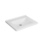 Cuba De Sobrepor Com Mesa 570x460 Mm Branco - Deca