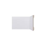 Rodape Lev151 Liso 150x13mm - Barra 2,40m Branco - Santa Luzia