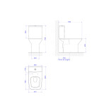 Kit Completo Bacia Com Caixa Acoplada Clean + Instalação + Assento Termofixo Branco - Deca