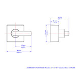 Acabamento Para Registro Base Deca 3/4  1/4 De Volta -  Docol Stillo