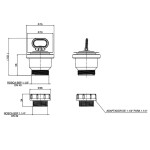 Válvula De Escoamento Para Tanque 11/4 E 11/2 Cromado - Deca