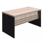 MESA RETA DE ESCRITÓRIO COM PAINEL RIPADO DUBAI - 60cm