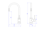 Misturador Monocomando Spin De Mesa Bica Movél Para Cozinha Cromado - Deca