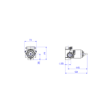 Base Monocomando Chuveiro (2 Mca) Bp/ap 3/4 E 1/2 Bruto - Deca