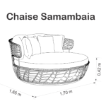 SOFÁ CHAISE SAMAMBAIA