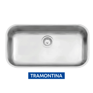 Cuba De Embutir  Lavínia 56 Bl Em Aço Inox Acetinado 56x34 Cm - Tramontina