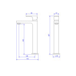 Misturador Monocomando De Mesa Bica Alta Para Lavatório Black Matte - Deca