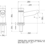 Pressmatic Alfa Torneira Lavatorio Mesa - Chrome - Docol