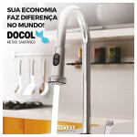 Misturador Monocomando Para Cozinha Mangiare Tech - Chrome - Docol