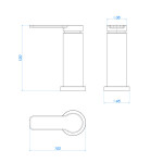 Acionamento Monocomando De Mesa Para Cozinha Cromado - Deca