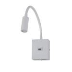 ARANDELA LED AINE USB - BRANCA