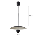 PENDENTE LED ABBIE - Preto