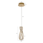 PENDENTE LED LEZIE IN 32CM