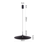 PENDENTE LED KALE DRE Ø38CM - PRETO