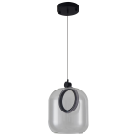 PENDENTE LED RUZO - CRISTAL E PRETO