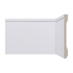 Rodapé Lev152 Frisado 150x13mm - Barra 2,40m Branco