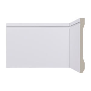 Rodapé Lev152 Frisado 150x13mm - Barra 2,40m Branco