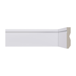 Rodapé Lev72 Frisado 70x13mm - Barra 2,40m Branco