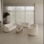 Porcelanato Chicago Avorio Satin Esmaltado Retificado 80,0x80,0