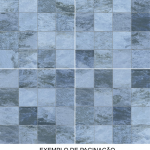 Porcelanato Petra Blue Decor Granilhado Esmaltado Retificado 72x72