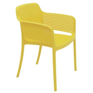 Cadeira Tramontina Gabriela em Polipropileno e Fibra de Vidro Amarelo