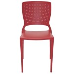 Cadeira Tramontina Safira em Polipropileno e Fibra de Vidro Vermelho