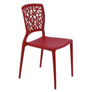 Cadeira Tramontina Joana em Polipropileno e Fibra de Vidro Vermelho