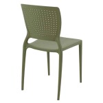 Cadeira Tramontina Safira em Polipropileno e Fibra de Vidro Verde Oliva