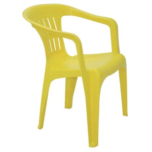 Conjunto de Mesa Quadrada Sancho Com 4 Cadeiras Vanda Amarela - Tramontina