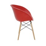 Cadeira Tramontina Elena em Polipropileno Vermelho com Base 3D
