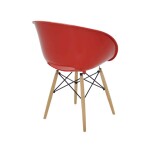 Cadeira Tramontina Elena em Polipropileno Vermelho com Base 3D