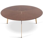 MESA DE CENTRO TRIADE Ø90CM H39CM - JEQUITIBA